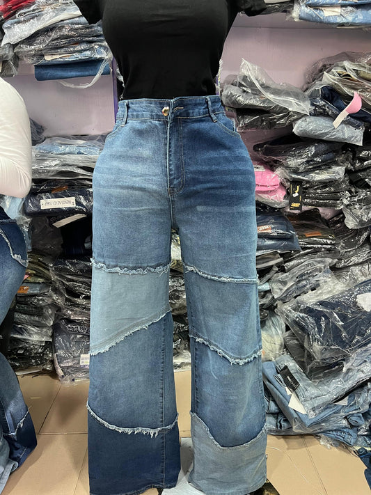 Barouz 9599 Patches Boyfriend jean