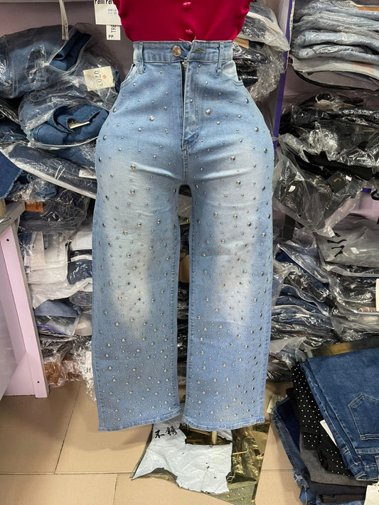 Palm paradise boyfriend jeans C0239